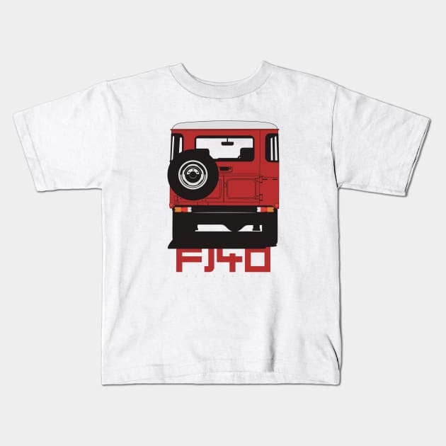 FJ40 Kids T-Shirt by Markaryan